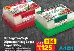 BOZBEYİ TAM YAĞLI OLGUNLAŞTIRILMIŞ BEYAZ PEYNİR 350 G
